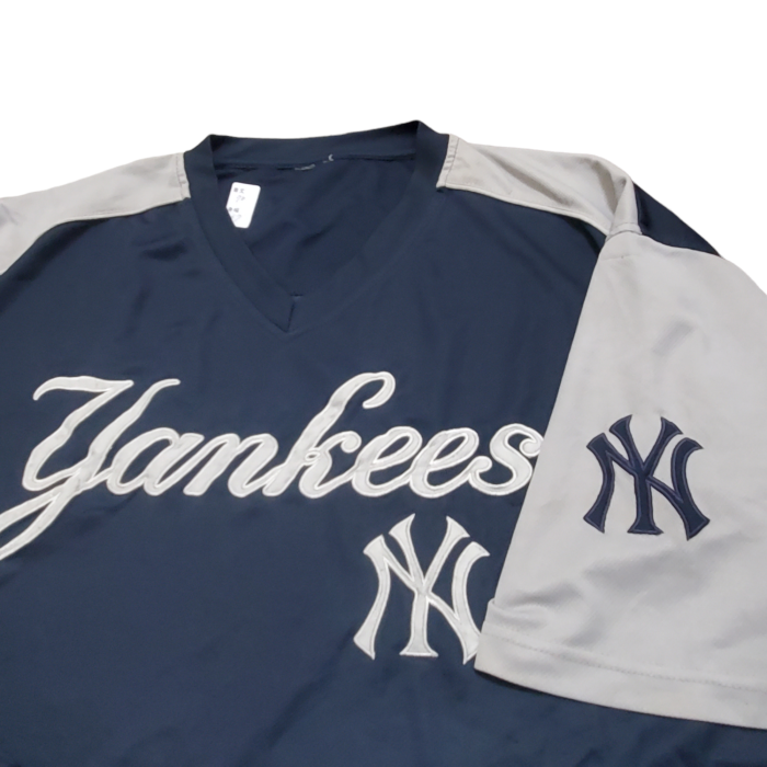 90sニューヨークヤンキース Vネック MLB NY ゲームシャツ ユニフォーム