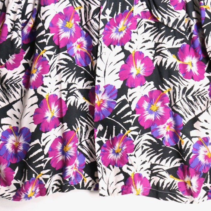 vivid pink flower rayon aloha shirt | Vintage.City 古着屋、古着コーデ情報を発信