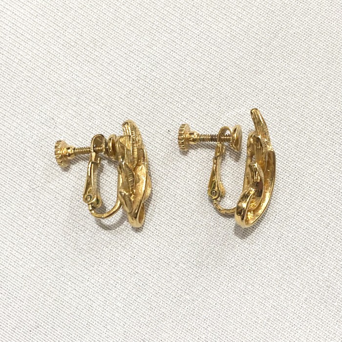Gold leaf earring | Vintage.City 빈티지숍, 빈티지 코디 정보