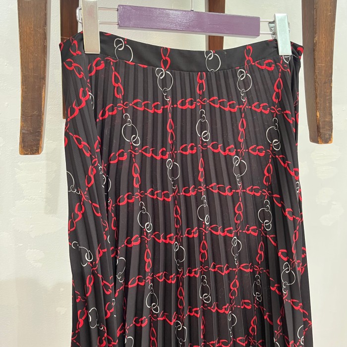 chain design pleats skirt | Vintage.City 빈티지숍, 빈티지 코디 정보