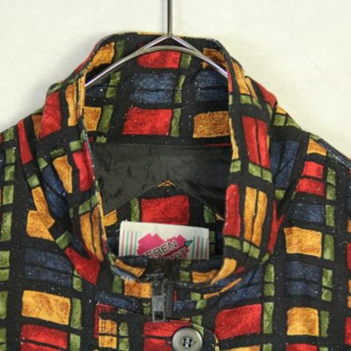 colorful tale design zip jacket | Vintage.City Vintage Shops, Vintage Fashion Trends