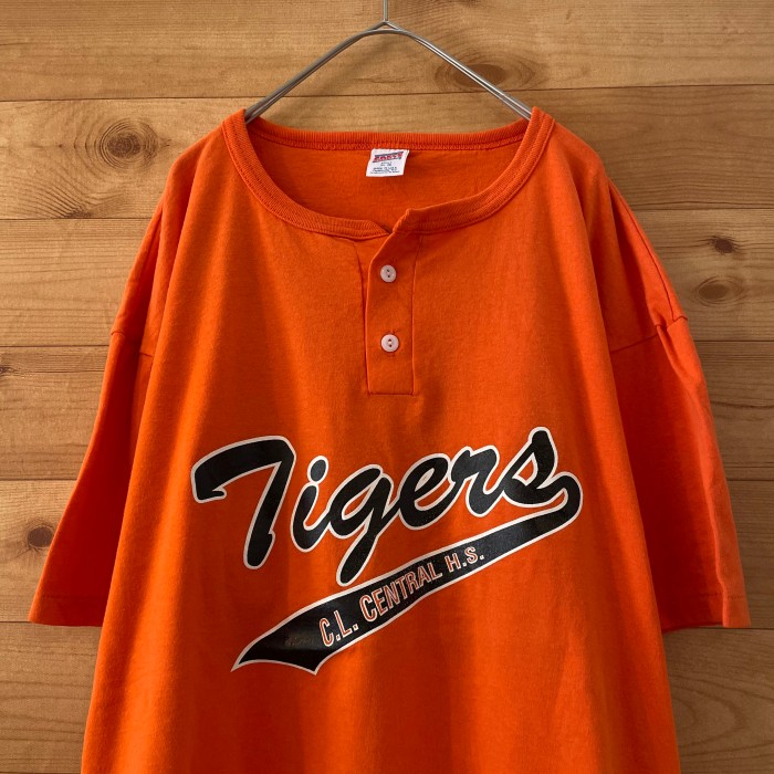 【SOFFE】90s USA製 ベースボール Tシャツ ヘンリーネック XL古着 | Vintage.City 빈티지숍, 빈티지 코디 정보