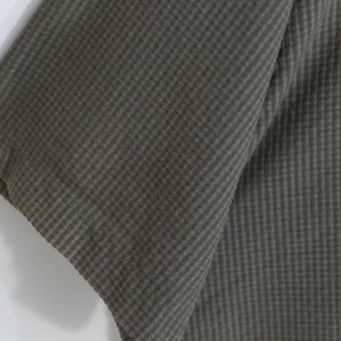 Striped design brown band collar shirt. | Vintage.City Vintage Shops, Vintage Fashion Trends
