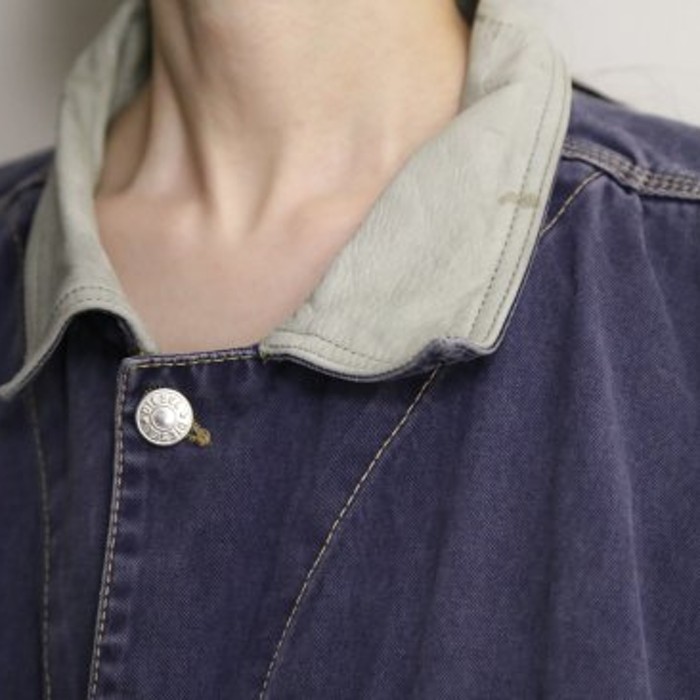 Disel leather collar short length denim | Vintage.City 古着屋、古着コーデ情報を発信