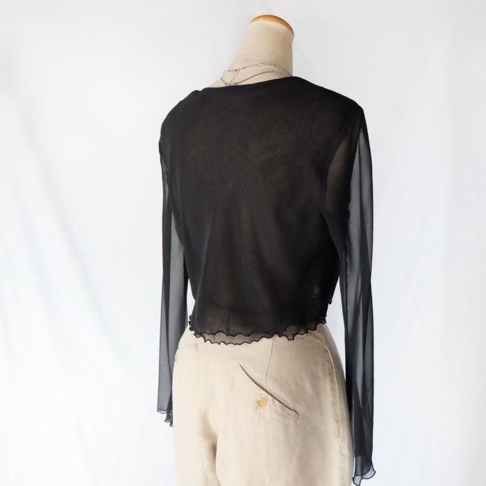 Black shear blouse bolero | Vintage.City Vintage Shops, Vintage Fashion Trends