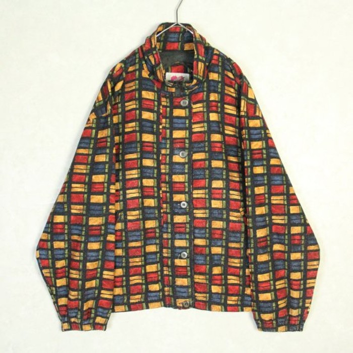 colorful tale design zip jacket | Vintage.City 古着屋、古着コーデ情報を発信