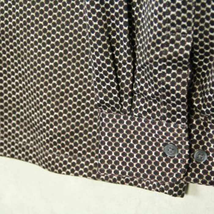 mini scale pattern smooth shirt | Vintage.City 古着屋、古着コーデ情報を発信