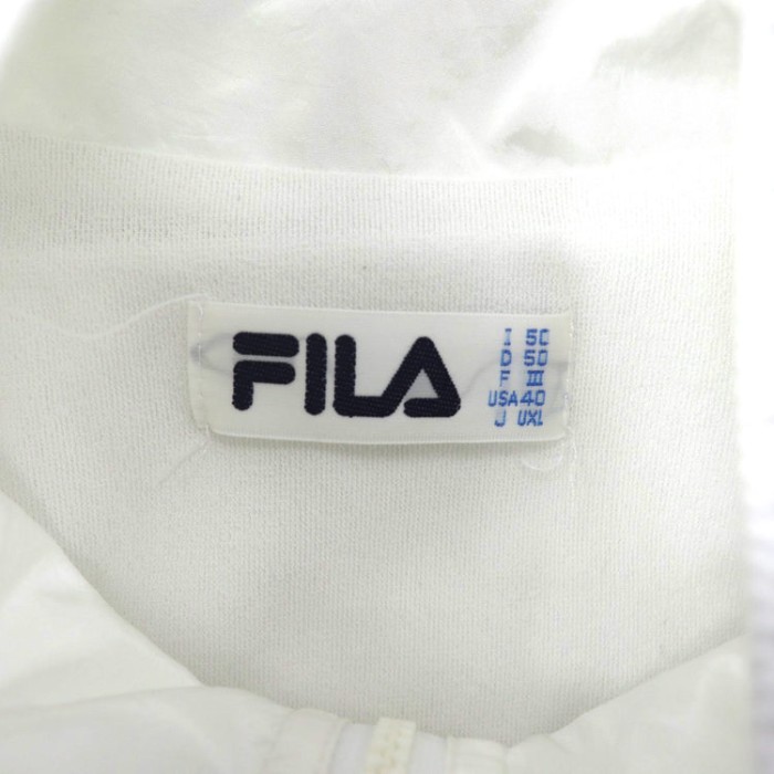 FILA ナイロンジャケット 40 バックロゴプリント ビッグサイズ  90s | Vintage.City 古着屋、古着コーデ情報を発信