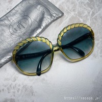Dior Vintage ロープデザイン 70sサングラス（ブルー系） | Vintage.City 古着屋、古着コーデ情報を発信