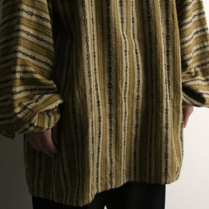 Stripe embroidery pattern ethnic shirt | Vintage.City 古着屋、古着コーデ情報を発信