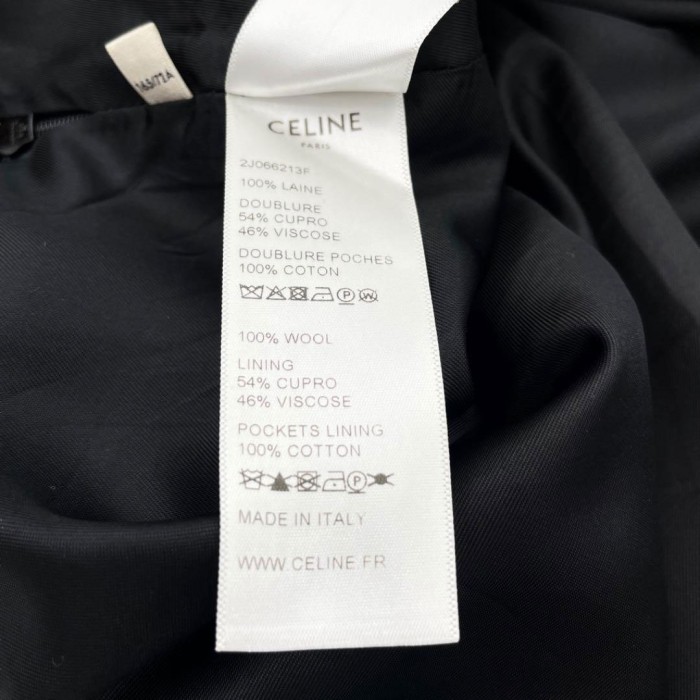 CELINE セリーヌ ミニスカート ウール100% グレー 40 | Vintage.City 古着屋、古着コーデ情報を発信