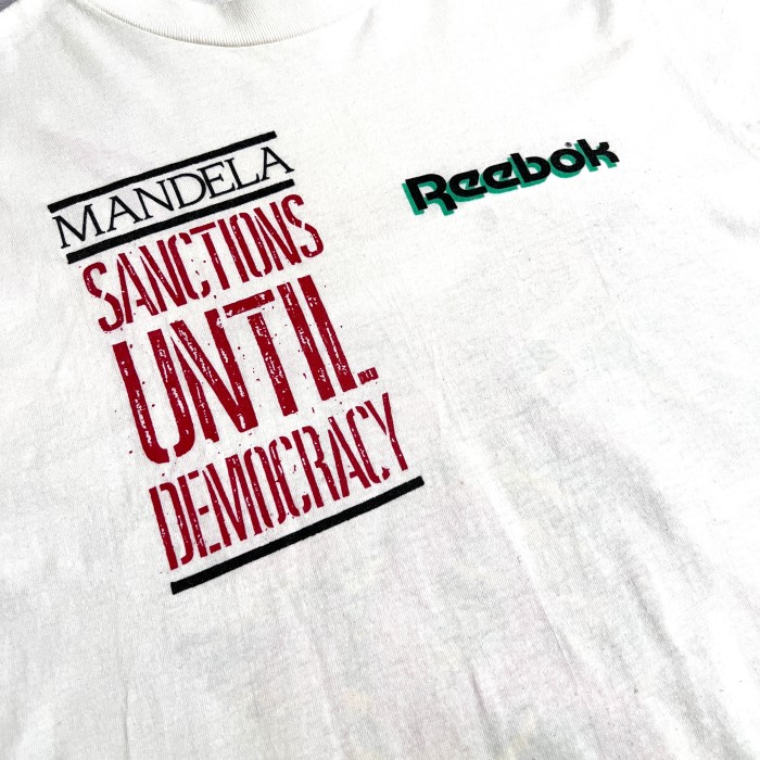 [90's ]Reebok USA製ヴィンテージ Tシャツ ネルソンマンデラ | Vintage.City 古着屋、古着コーデ情報を発信