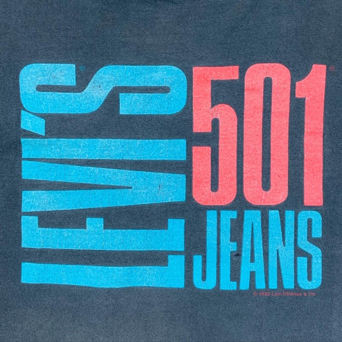 90'S LEVIS 501 シングルステッチ Tシャツ ブラック USA製 | Vintage.City