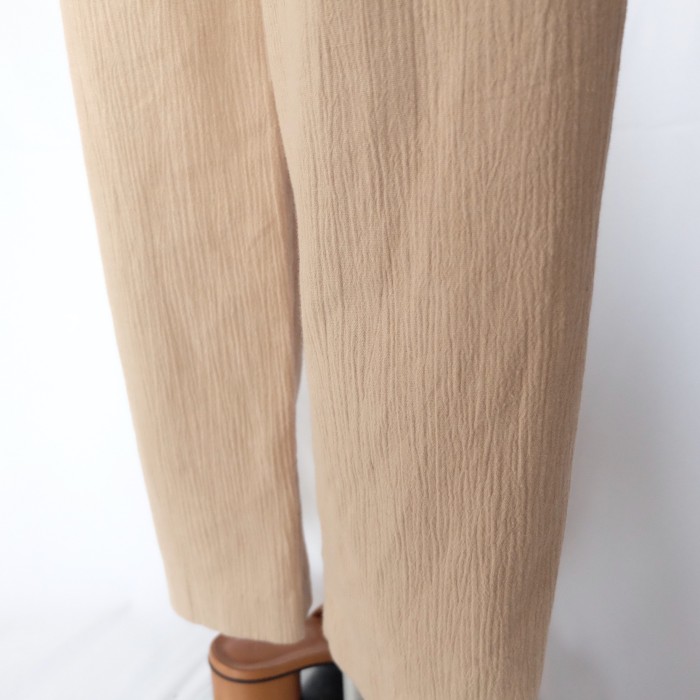 Beige slacks easy pants | Vintage.City 古着屋、古着コーデ情報を発信