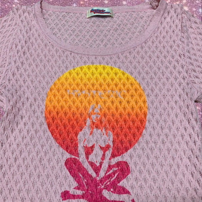 "HYSTERIC GLAMOUR"sunset  crochet Tee | Vintage.City 古着屋、古着コーデ情報を発信