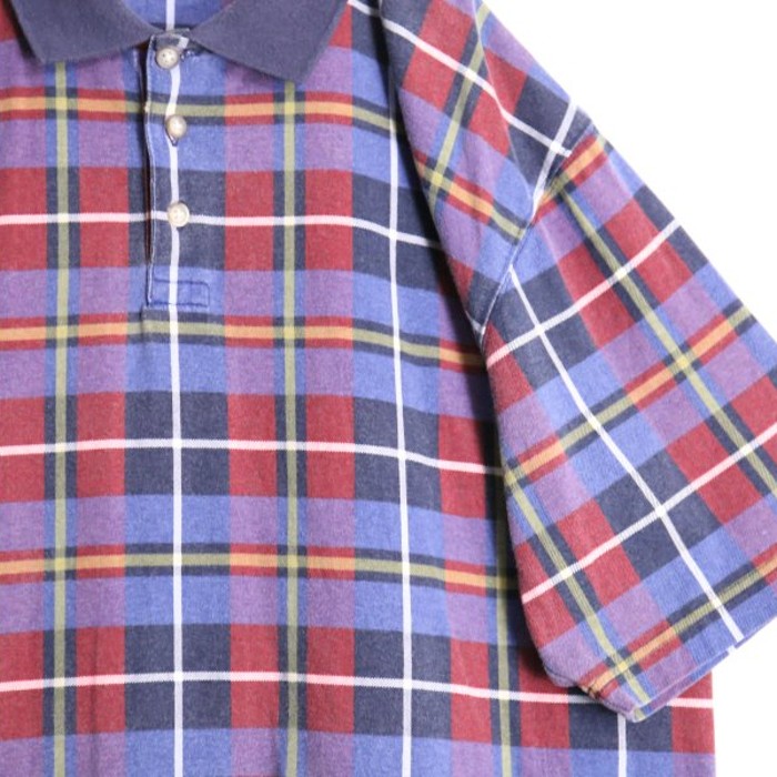 "Eddie Bauer" check polo shirt | Vintage.City 古着屋、古着コーデ情報を発信