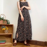 colorful small flower rayon dress | Vintage.City 古着屋、古着コーデ情報を発信