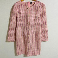 ツイード ピンク ワンピース(未使用品) | Vintage.City 古着屋、古着コーデ情報を発信