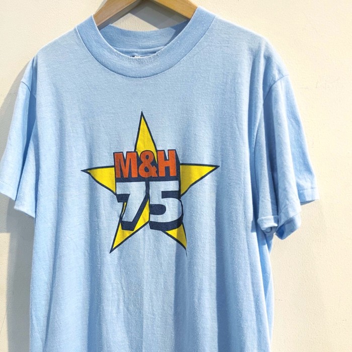 1980's M&H 75 T-shirt | Vintage.City 빈티지숍, 빈티지 코디 정보