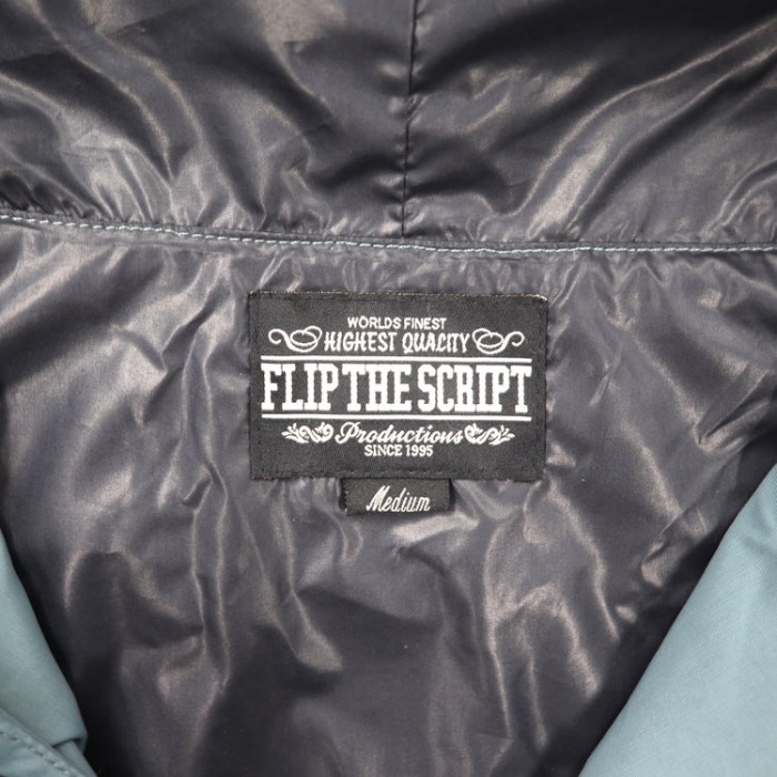 FLIP THE SCRIPT マウンテンパーカー M ブルー ナイロン | Vintage.City 古着屋、古着コーデ情報を発信