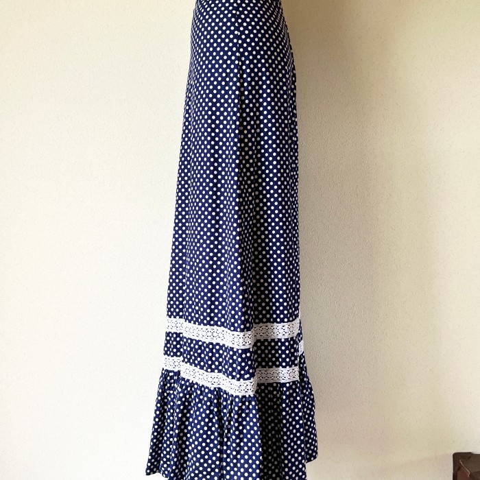 polka dot long skirt | Vintage.City 빈티지숍, 빈티지 코디 정보
