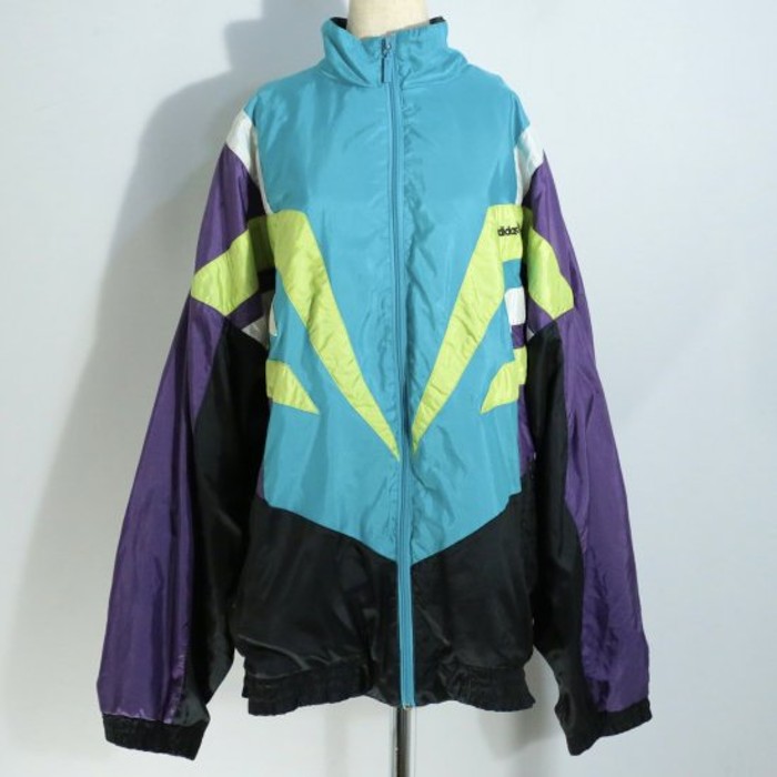 "adidas" vivid neon color nylon jacket | Vintage.City 古着屋、古着コーデ情報を発信