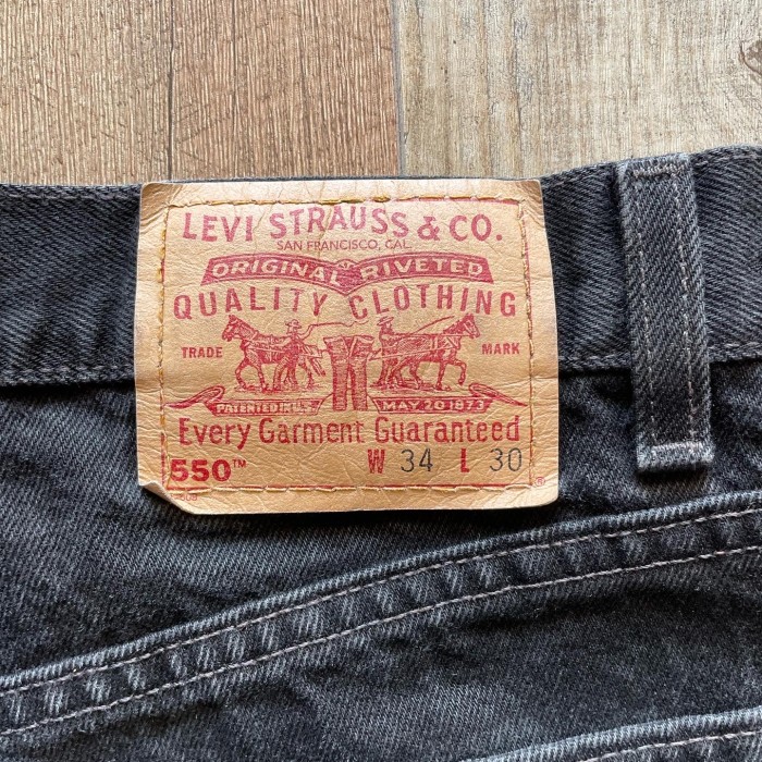90’s Levi's　550 後染めBLACK DENIM　 | Vintage.City 古着屋、古着コーデ情報を発信