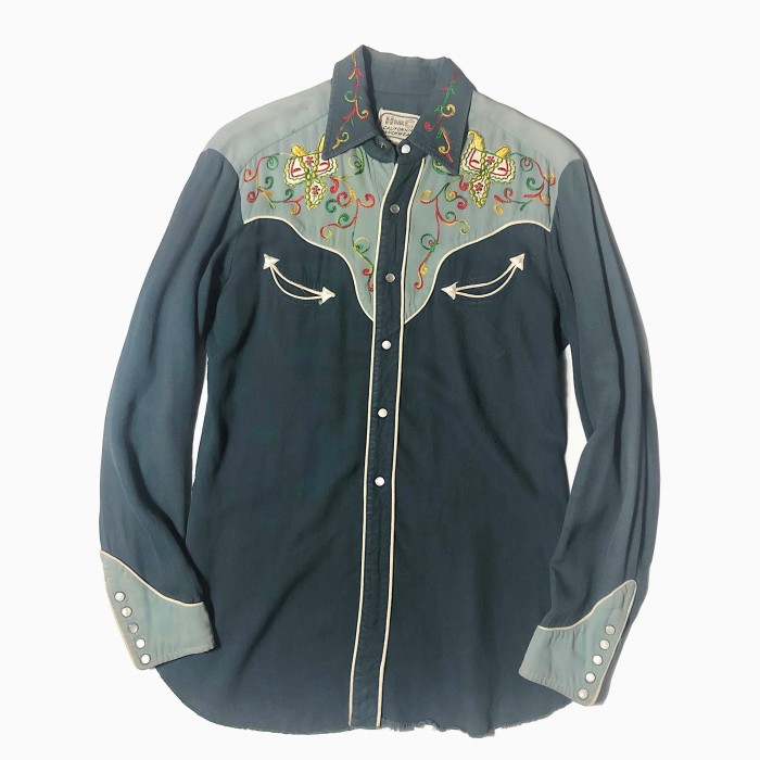 Vintage 50's【H BAR C】Western Shirt | Vintage.City