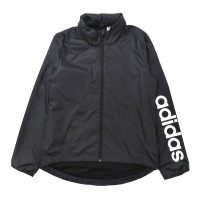 ADIDAS ナイロンジャケット OT ブラック 袖ロゴ フード収納式 | Vintage.City ヴィンテージ 古着