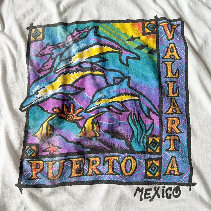 プエルト・バヤルタ tシャツ メキシコ リゾート アート系 tシャツ | Vintage.City 古着屋、古着コーデ情報を発信