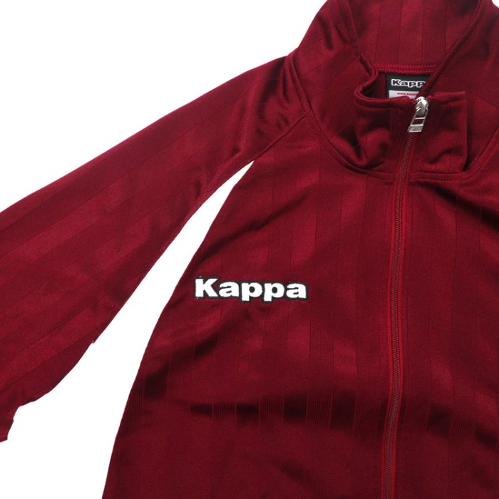 KAPPA トラックジャケット L ボルドー ポリエステル ロゴ刺繍 90s