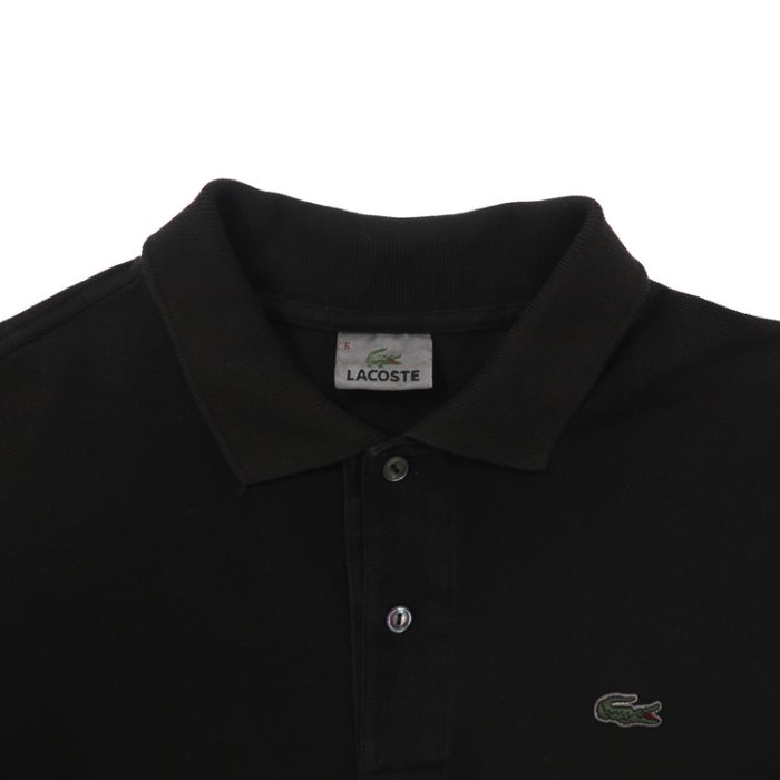 LACOSTE ポロシャツ 5 グリーン ブラック コットン | Vintage.City ヴィンテージ 古着