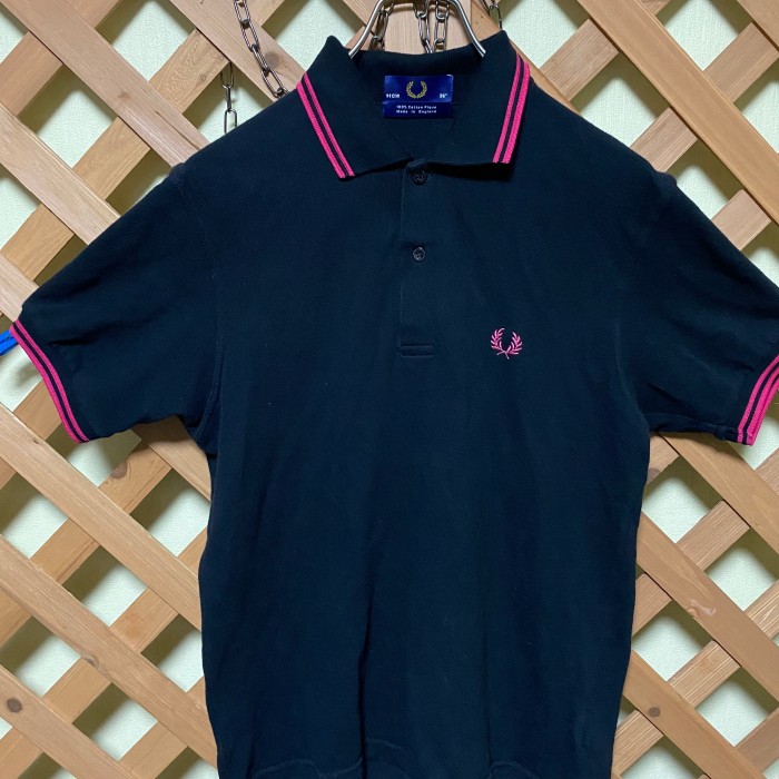 フレッド　ペリー　ポロシャツ メンズ　ブラック　ピンク　ワンポイント　ゴルフ | Vintage.City 古着屋、古着コーデ情報を発信