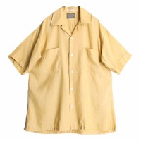 Calm yellow open collar shirt | Vintage.City 빈티지숍, 빈티지 코디 정보