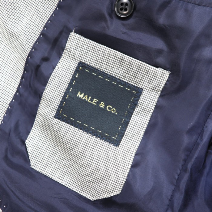 MALE & CO. ウォッシャブルスーツ セットアップ A6 グレー 千鳥格子 | Vintage.City 古着屋、古着コーデ情報を発信