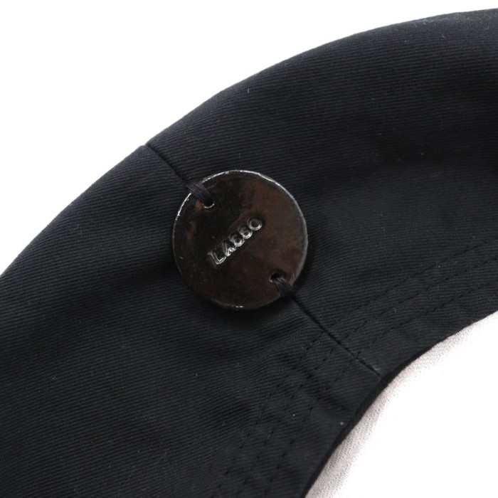 LASSO ベレー帽 4 ブラック コットン CP100 日本製 | Vintage.City 古着屋、古着コーデ情報を発信