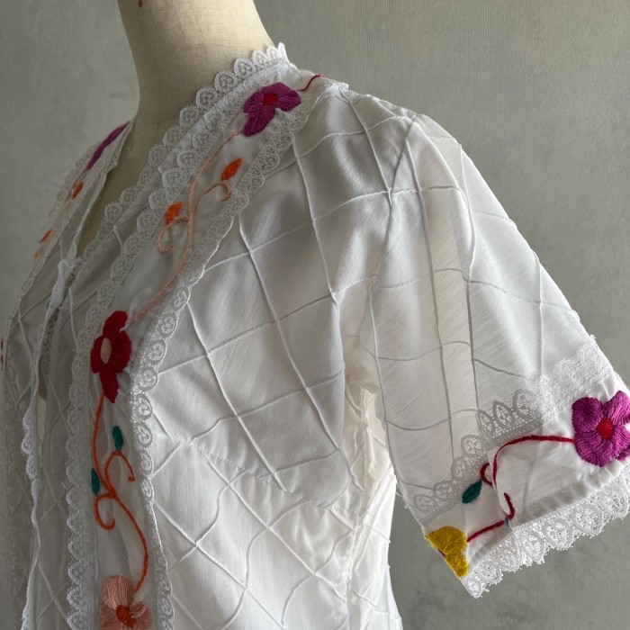 vintage embroidery lace blouse | Vintage.City 古着屋、古着コーデ情報を発信