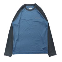 COLUMBIA ラグランスリーブTシャツ S ブルー OMNI-SHADE | Vintage.City ヴィンテージ 古着