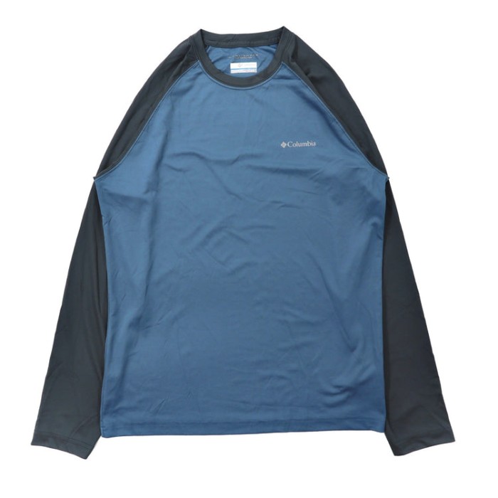 COLUMBIA ラグランスリーブTシャツ S ブルー OMNI-SHADE | Vintage.City 古着屋、古着コーデ情報を発信