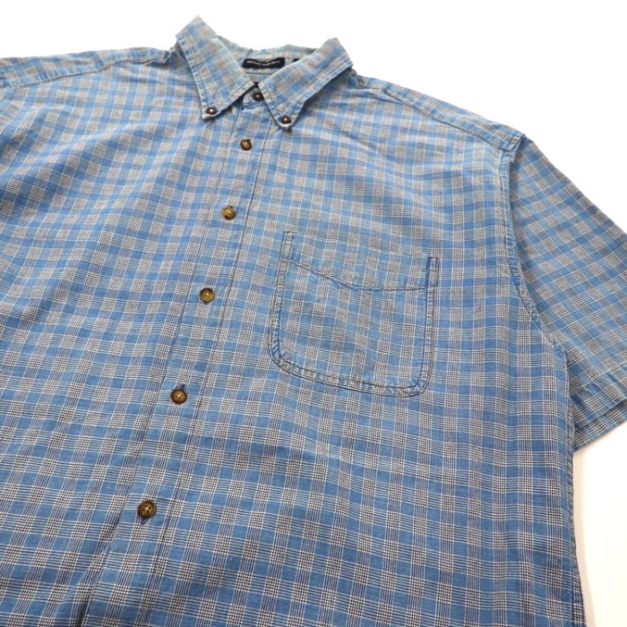GAP ビッグサイズ半袖シャツ L ブルー チェック オールドギャップ 90s | Vintage.City 古着屋、古着コーデ情報を発信