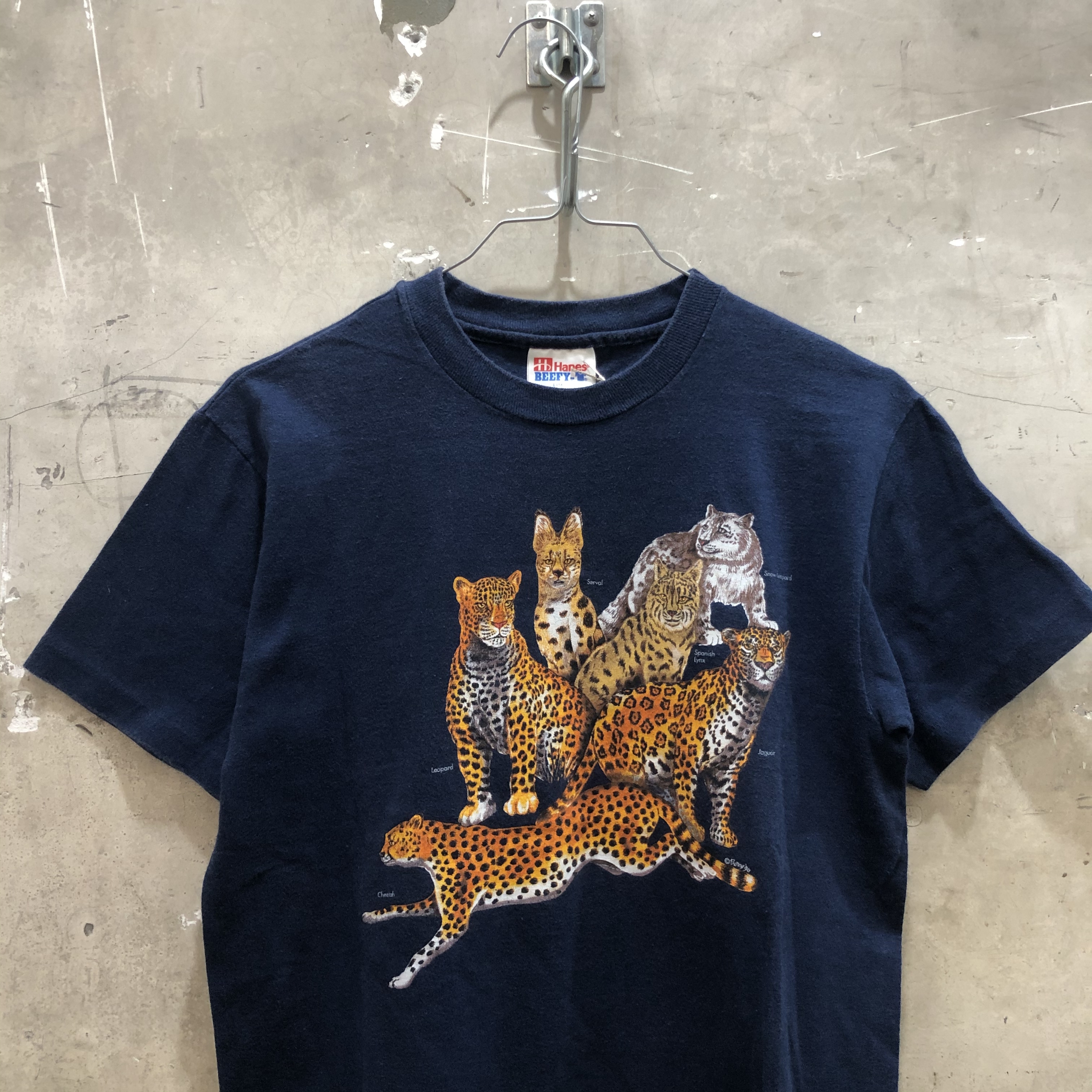 ビンテージ タイダイ染 Tシャツ 犬 猫 サイケデリック デザイン 美品