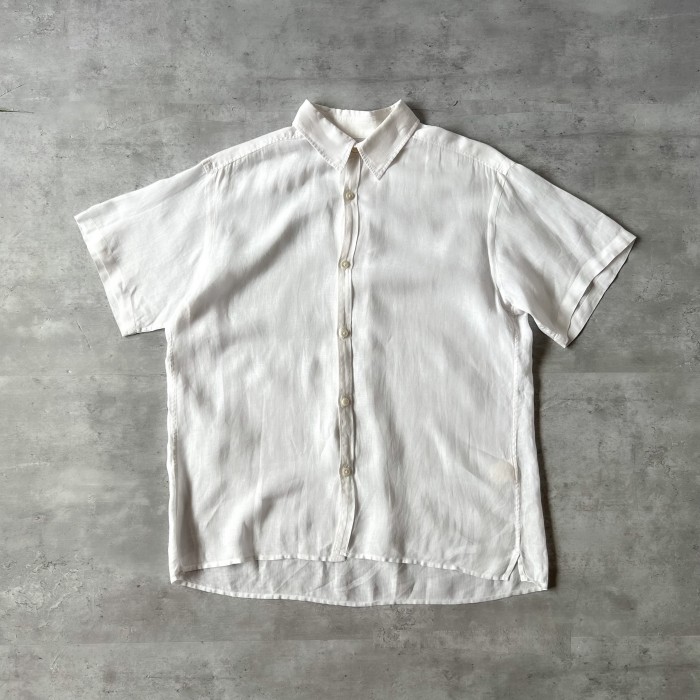 MARGARET HOWELL” 旧タグ white linen shirt | Vintage.City