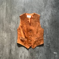 Suède Leather Vest | Vintage.City 古着屋、古着コーデ情報を発信
