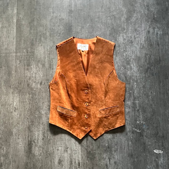 Suède Leather Vest | Vintage.City 古着屋、古着コーデ情報を発信