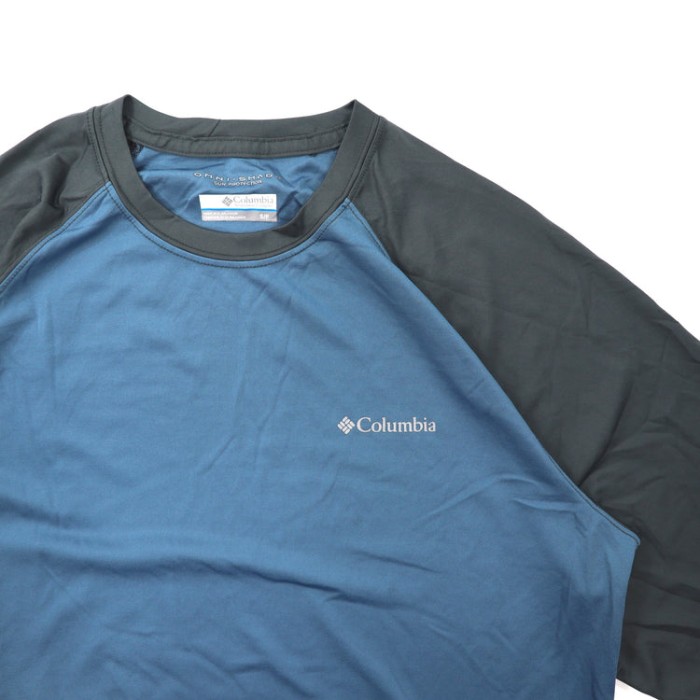 COLUMBIA ラグランスリーブTシャツ S ブルー OMNI-SHADE | Vintage.City 古着屋、古着コーデ情報を発信