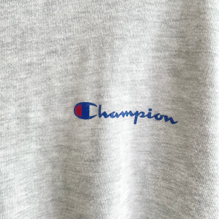 90s USA Champion grey logo cropped T-S | Vintage.City 빈티지숍, 빈티지 코디 정보