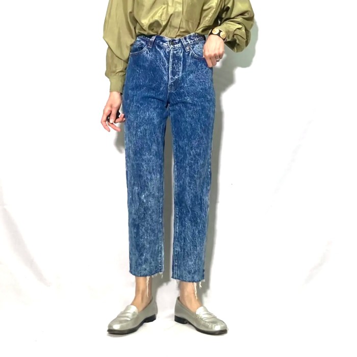 USA Levi's 17501 acid wash denim pants | Vintage.City 古着屋、古着コーデ情報を発信