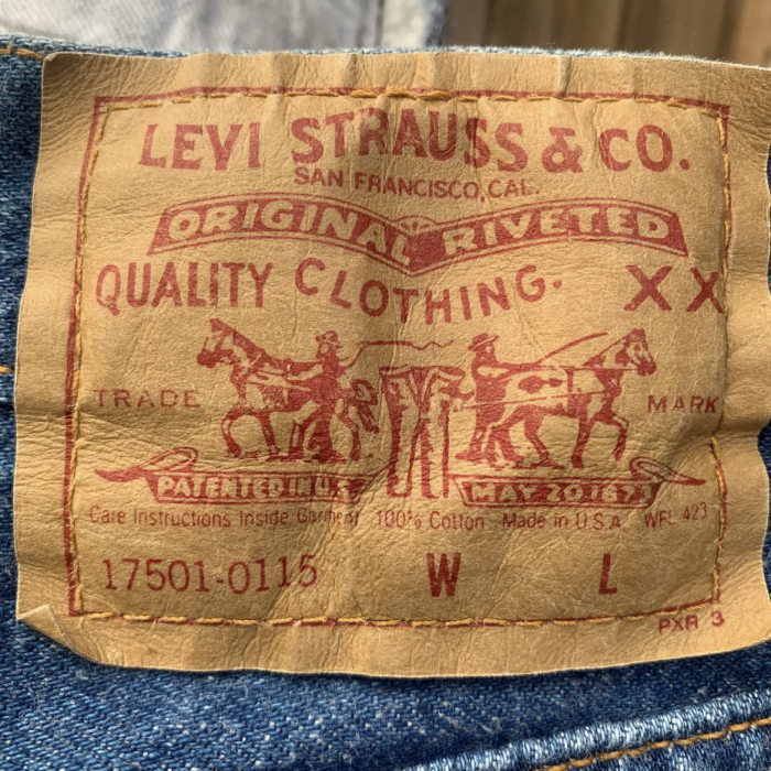 USA Levi's501 inside single denim 7M | Vintage.City 古着屋、古着コーデ情報を発信