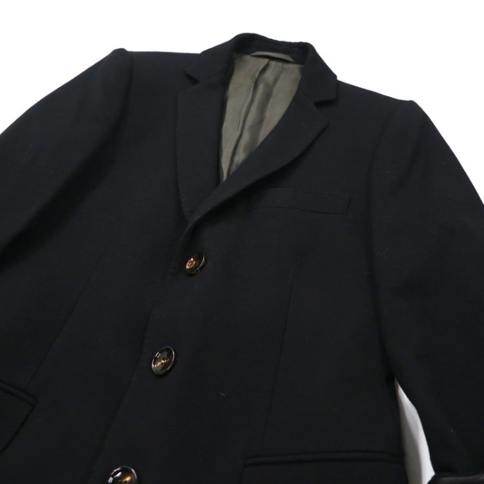 ROYAL HEM チェスターコート 46 ブラック ウール | Vintage.City 古着屋、古着コーデ情報を発信
