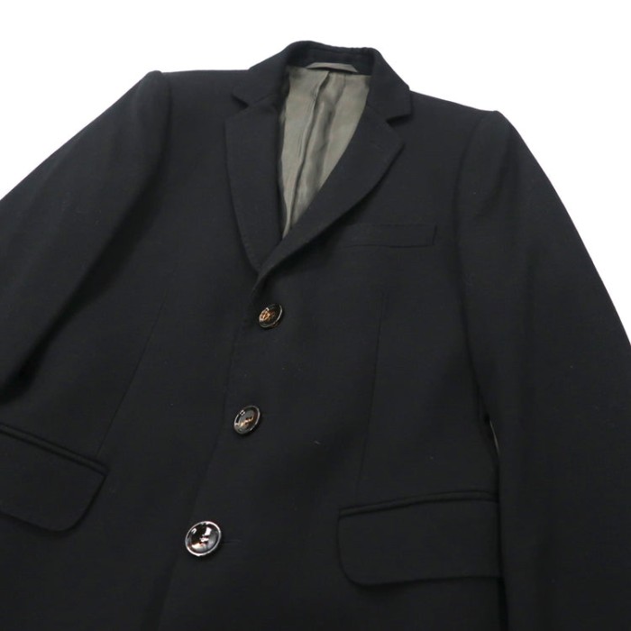 ROYAL HEM チェスターコート 46 ブラック ウール | Vintage.City 古着屋、古着コーデ情報を発信